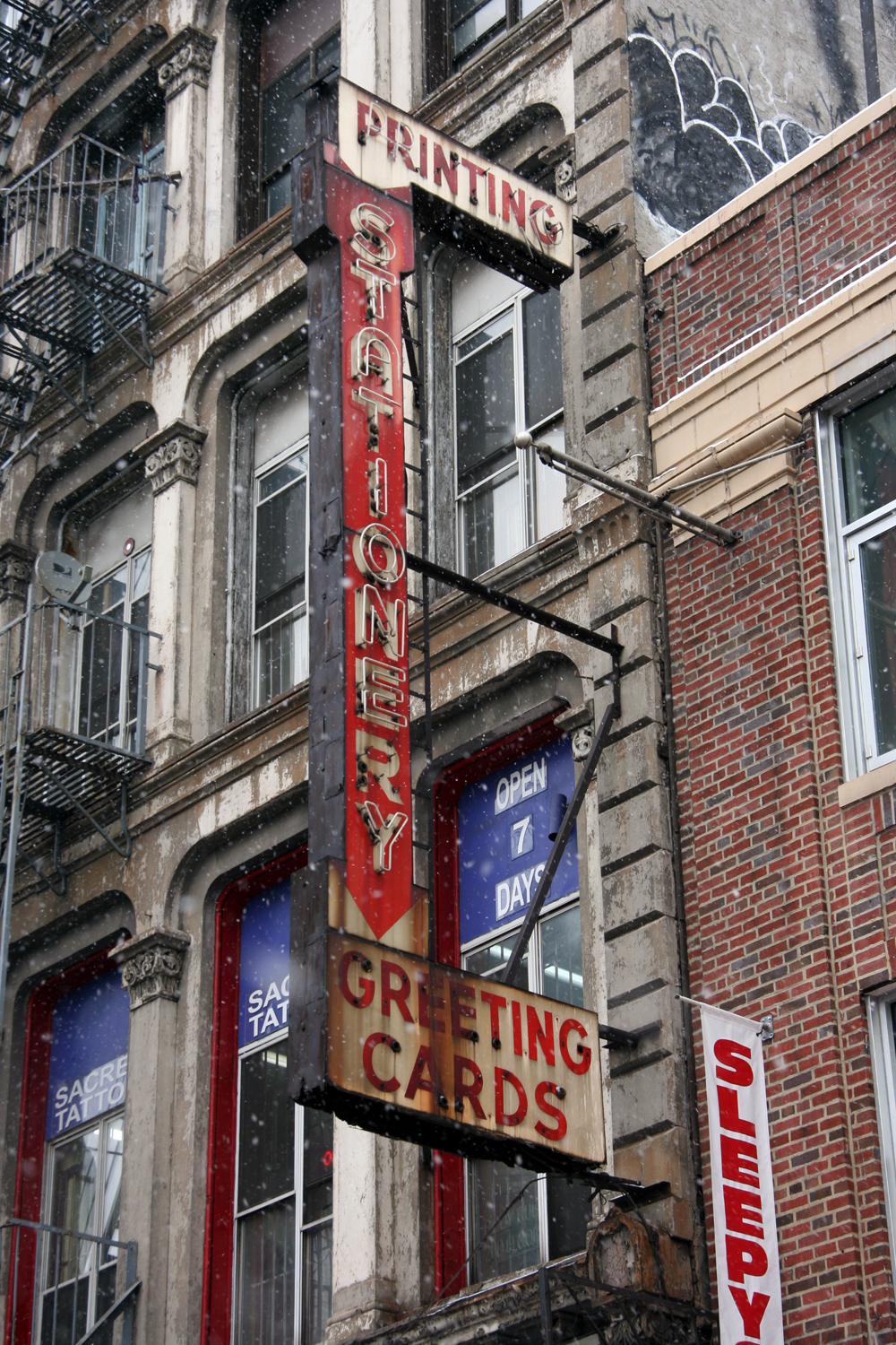 The Stationery Sign on Broadway